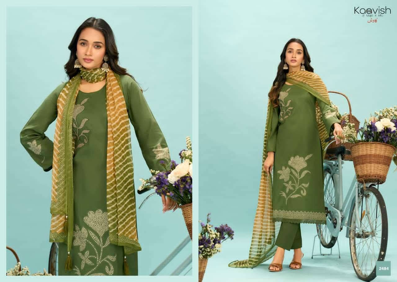 RUBIAA By KAAVISH 2481 To 2484 Stylish Beautiful Colourful PURE LAWN COTTON Dresses At Wholesale Price